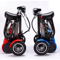 2026 Foldable Four Wheel Electric Scooter For Old People Seniors Travel Folding Mobility Scooter 4 Wheels 250W Protable