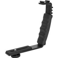 Camera Flash L Bracket Dual Hot Shoes Holder Mount Adapter Mount DV Microphone LED Light Dual Hot Shoe Flash Bracket