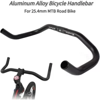 25.4mm 390mm Bullhorn Handlebar for Fixed Gear Mountain Road Bike Cycling Parts Aluminum Alloy Bicycle Handlebar Rest Bend Bar
