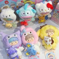 Sanrio zZoton Love League Buddies Series Blind Box Figure Kuromi Pompompurin zZoton Mystery Box Surprise Bag Pendant Gift Toys