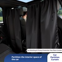 Car Sunshade, Partition Curtain, Front and Rear Rows in The Car, Privacy, RV Curtains, Sun Protection, Heat Insulation, Sunshade