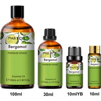 PHATOIL 10ML/30ML/100ML Bergamot Aromatherapy Essential Oil For Diffuser Candle Soap Making Aroma Plant Essential Oils