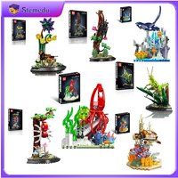 MOC Mini Building Blocks Insect Nature Series Locust/Ant/Cicada/spider Model Assembled Ornaments Animal Bricks Kids Gift DIY Toy