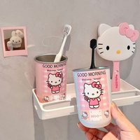 Hello Kitty Toothbrush Cup Drop Resistant Cute High-quality Bathroom Mug Durable Bathroom Accessories Practical Sister Gifts