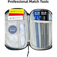 ITTF Compliant Table Tennis Referee Kit|Dual Measuring Scales (Metal+PVC) + Coin Toss + Cards (Red/Yellow/White) +Timeout Board