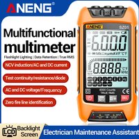 Professional Digital Multimeter 6000 Count ANENG SZ01 AC/DC Current Voltage Tester Electric Capacitance Meter Electrician Tools