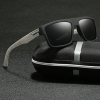 Okulary przeciwsłoneczne polaryzacyjne luksusowe modne kwadratowe męskie okulary vintage do jazdy samochodem wspinaczki sportowe okulary
