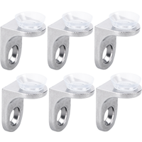 10 pcs Shelf Support Layer Board Bracket Durable Suction Cup Glass Wooden Rack Brackets Hardware Bookcase Cabinet Mounting