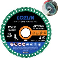 LOZLIN Multifunctional Cutting Saw Blade 115mm Ultra-thin Diamond Saw Blade Ceramic Tile Glass Cutting Disc For Angle Grinder