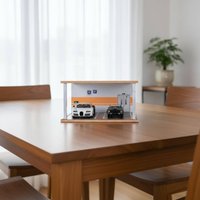 1:18 Scale Car Display Case Realistic Simulation Model Car Display Case Lighting Parking Garage Model Port-Powered Powered