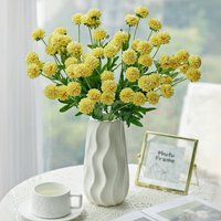 Artificial Silks Chrysanthemums Flowers Holiday Yards Garden Party Home Table Vases Wedding Bridal Bouquets DIY Decorative Gifts