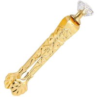 Incense Tong Serving Clip with Floral Engraved Handle Non-slip Thicken Metal Incense Burner Clamp Home Party Supplies