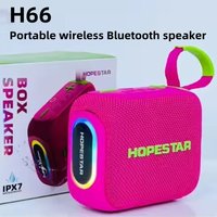 HOPESTA H66 Portable Wireless Bluetooth Speaker Handle Powerful Sound System RGB GO4 Speaker True Wireless Stereo FM Radio Audio