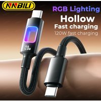 NNBILI usb type c cable PD 100W usb c to c fast charging data cord type-c quick charging for MacBook iPad iPhone huawei