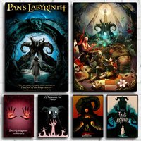 Classic Movie P_Pan's L_Labyrinth Poster Decorative Wall Art Stickers Mural Photo Print for Home Living Room Hallway Decor
