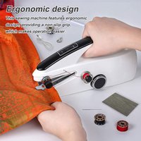 Hot! 1PC Mini Sewing Machine Handheld Mending Machine Plastic 2 Speed Single Thread Stitching Electric Sewing Tools Dropshipping