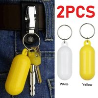 2pcs Kayak Keychain Float Surf Floating Non Sinking Pendant Lock Ring Yellow Beach Markers Yacht Inflatable Boat Edc Accessories