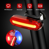 Bike Tail Light MTB Cycling Warning Rear Bicycle Safety Lamp USB Rechargeable Front/Rear Headlight LED Lights for Bike Helmet