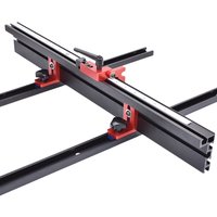 Woodworking T-track Stop T-Slot Limiter Aluminium Miter Track Fence Flip Stop Chute Locator Carpenter DIY Workbench Tools