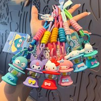 Authentic Sanrio Nightlight HelloKitty MY MELODY KUROMI POMPOMPURIN HANGYODON Doll Pendant Handmade Ornament Children's Toy Gift