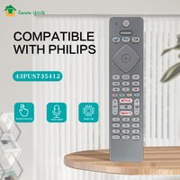 43PUS7354/12 Voice TV Remote Control Compatible For Philips Ambilight 7300 Series Android TV with 3-sided voice control Google