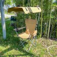 Portable Folding Fishing Chair Outdoor Chair Camping Travel Picnic Fishing Carbon Steel Horse Tie Awning Leisure Chair