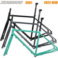 Seaboard CX01 Road Bicycle Disc Brake Steel Frame Flat Handle Curved Handle Universal Gravel Off-Road Bicycle Frame