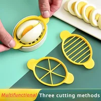 New 1set 3 In 1 Egg Slicer Multi-functional Egg Cutter Kitchen Creative Tool Kitchen Accessories