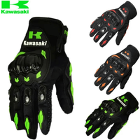AliExpress Kawasaki Motorcycle Gloves Full Finger Gloves Anti Slip and Wear-Resistant Off-Road Racing Bicycle Protective Equipment Gloves