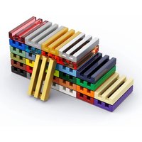 100pcsMOC High-tech Thick Building Blocks 2412 30244 Tile 1x2 Grille Groove Parts giocattolo compatibile con mattoni creativi ed