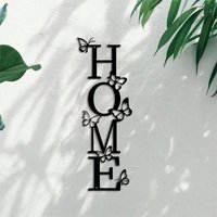 Fade Resistant Metal Butterfly Wall Art Modern Vertical Design for Home Bedroom Bathroom Wall Decoration