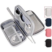 Travel Organizer Bag Cable Storage Organizer Pouch Carry Case Portable Waterproof Double Layers Storage Bags Cable Cord Charger