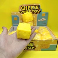 Stress-relief best-selling realistic square cheese toy, creative bounce, pressure-relief cheese gadget, venting gift