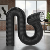 High Quality Professional 6/7 inch Dryer Vent Hose Insulated Aluminum Foil Air Ducting Flexible Heavy-Duty Exhaust Pipe Kitchen