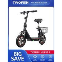 AliExpress NONE TWOFISH M5 PRO-S Electric Scooter,500W,48V 13Ah,12“Tires,25km/h Max,30km Range,Dual Disc Brake, Dual Front & Rear Suspension