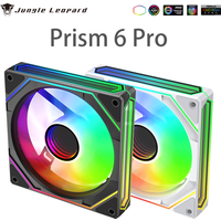 Jungle Leopard Prism 6 Pro ARGB PC Case Fan 120mm 3-sided Infinite Mirror 5V 3PIN Motherboard Lighting Sync 4PIN PWM