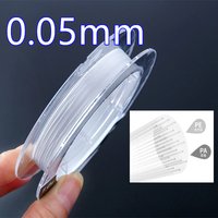 0.05mm Ultra Thinner Laser Nano Braided Fishing Line Super Soft Strong Multifilament PE Fishing Line Carp
