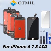 Bloc écran tactile LCD de remplacement, 3D, AAA, avec cadeau, pour iPhone 6, 7, 8 Plus