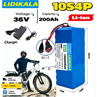 18650 Batteriepack 10S4P 36V 200Ah Lithium-Batterie Elektroroller-Batterie Wiederaufladbare 36V E-Fahrzeug-Batterie
