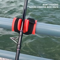 Fishing Rod Holder Bracket Easy to Carry Fishing Rod Holder Straps Fits for Different Sizes of Rods
