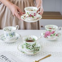 Royal albert monthly coffee cup bone china afternoon tea set - luxury gift for home