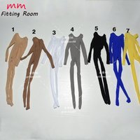 1/6 Scale female clothes Light thin perspective fitting jumpsuits fit 12'' action figure body model