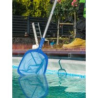 Pool Skimmer Net Pool Cleaning Landing Net with Telescopic Rod Multifunction for In-Ground & Above Ground Swimming Pools