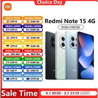 Xiaomi Redmi Note 15 4G Smartphone NFC MediaTek Helio G100-Ultra 6,77 Zoll 120Hz Display 108MP Kamera 33W Ladefunktion 6000mAh Akku