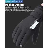 AliExpress NONE Men Winter Waterproof Cycling Gloves Outdoor Sports Running Motorcycle Ski Touch Screen Fleece Gloves Non-slip Warm Full Fingers