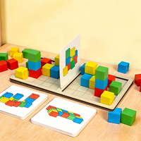Double player battle 3D building block toy, children's puzzle board game, parent-child interactive game, fun stacking toy