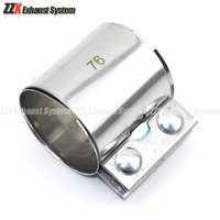 3 inch Exhaust Muffler Tube Pipe Connector Joiner Sleeve Clamp Adjustable Stainless Steel Kit DIY Tool Car Accessories