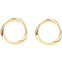 (2627)6PCS 21MM 24k Gold Color Brass Round Stud Earrings DIY High Quality Jewelry Findings Accessories