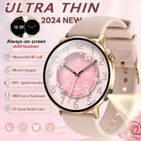 2026 Neue 1,32 Zoll AMOLED Smart Watch Ultradünne Damenuhr Herzfrequenz Gesundheit Bluetooth Anruf Wasserdichte Smartwatch