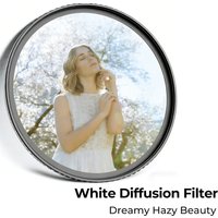 White Soft Lens Filter 1/4 Fit Filter Size 49 52 55 58 62 67 72 77 82 mm for Camera Canon Nikon Sony Fuji Camera Lens